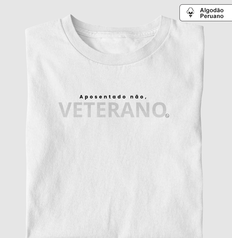 Camiseta Veterano algodão peruano