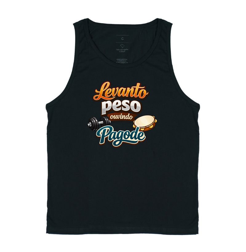 camiseta levanto peso ouvindo pagode