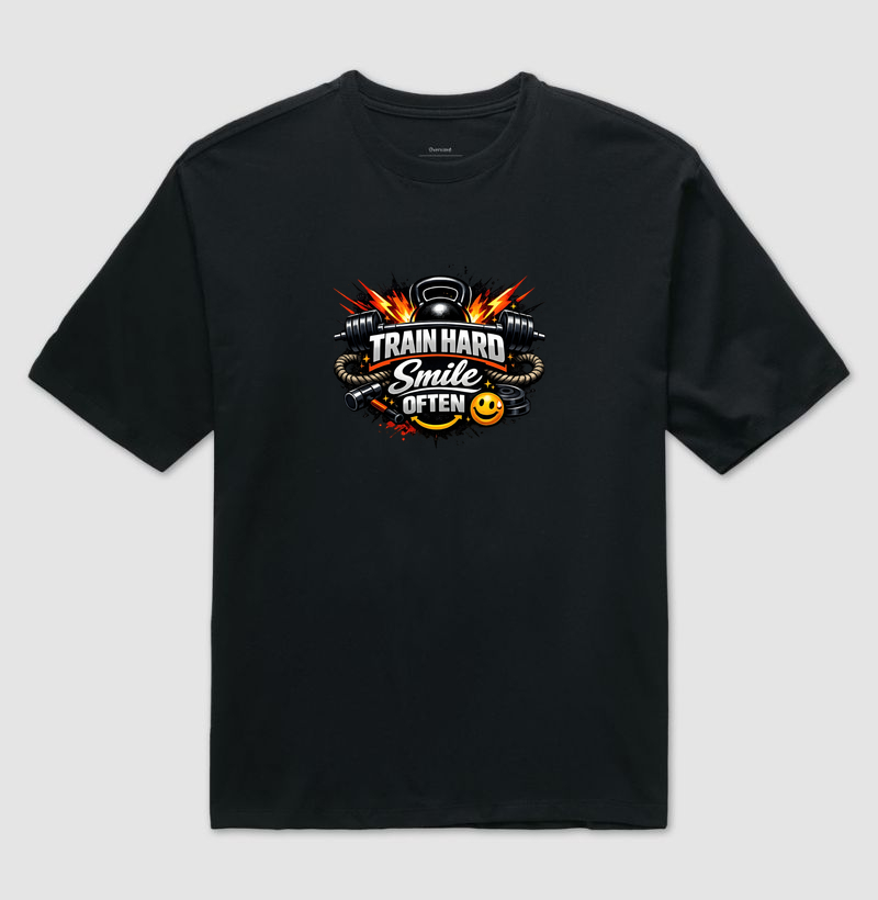Camiseta CrossFit Train Hard