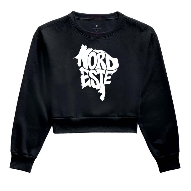 Nordeste | Nome - Cropped Moletom