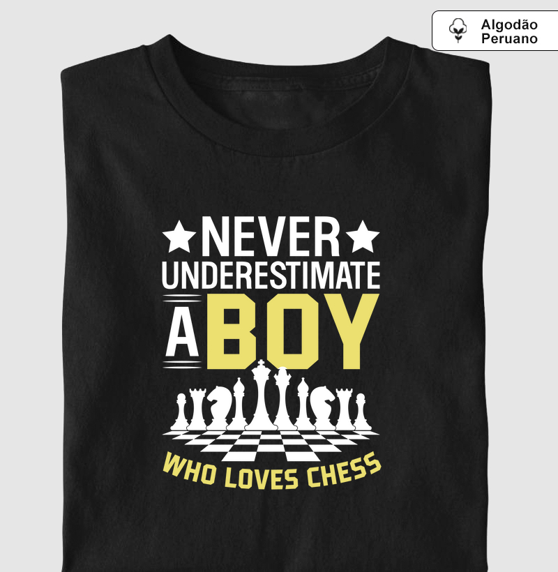 A boy who loves chess