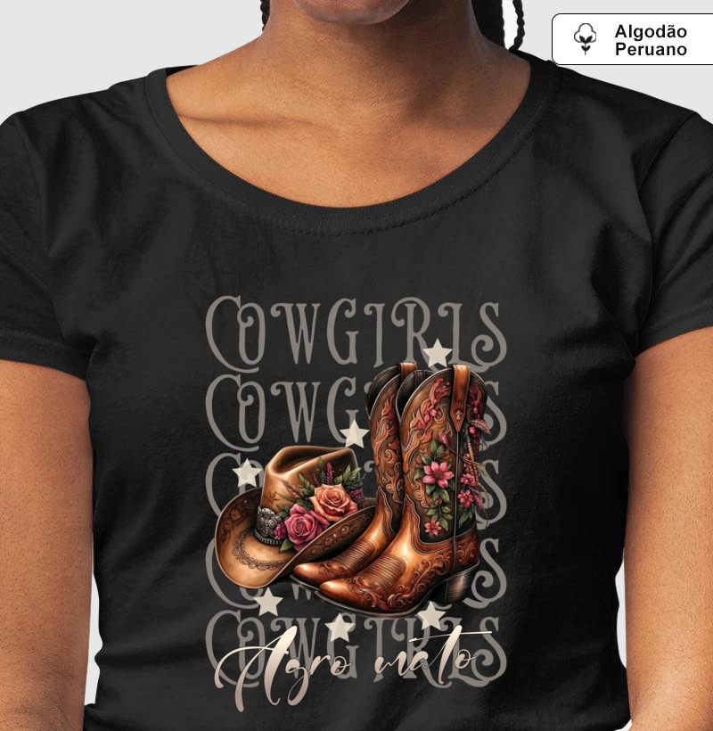 Camiseta Algodão Peruano Cowgirl