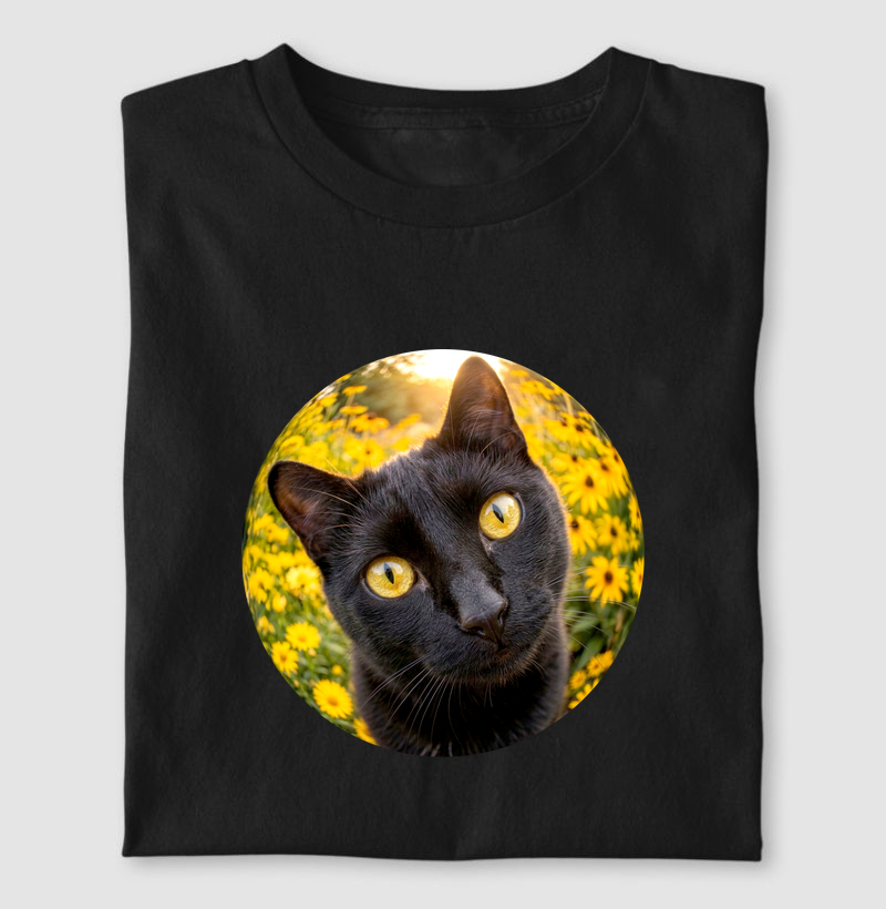 Gato Preto de Olho em Você