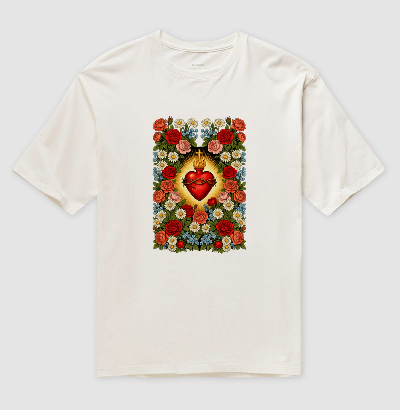 Camiseta Oversized Jardim do Sagrado Coração de Jesus
