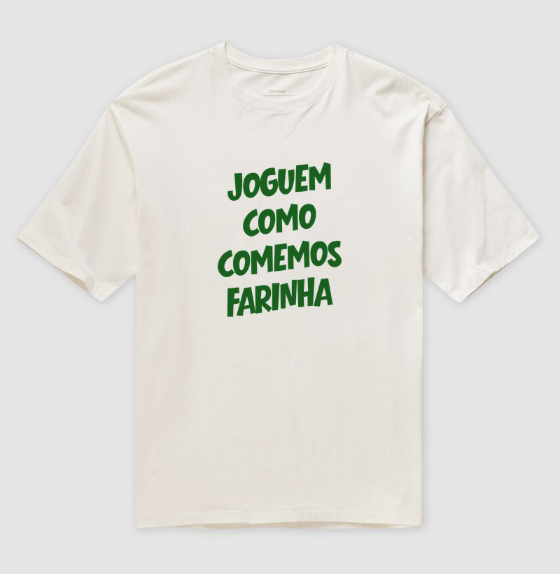 Joguem como comemos farinha