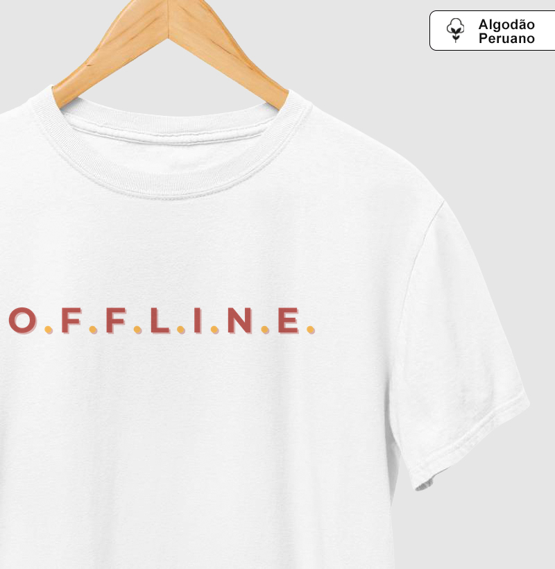 Camiseta Algodão Peruano Offline
