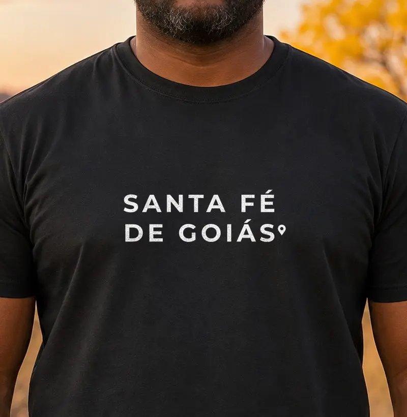 Santa Fé de Goiás | Pin GO - Camiseta