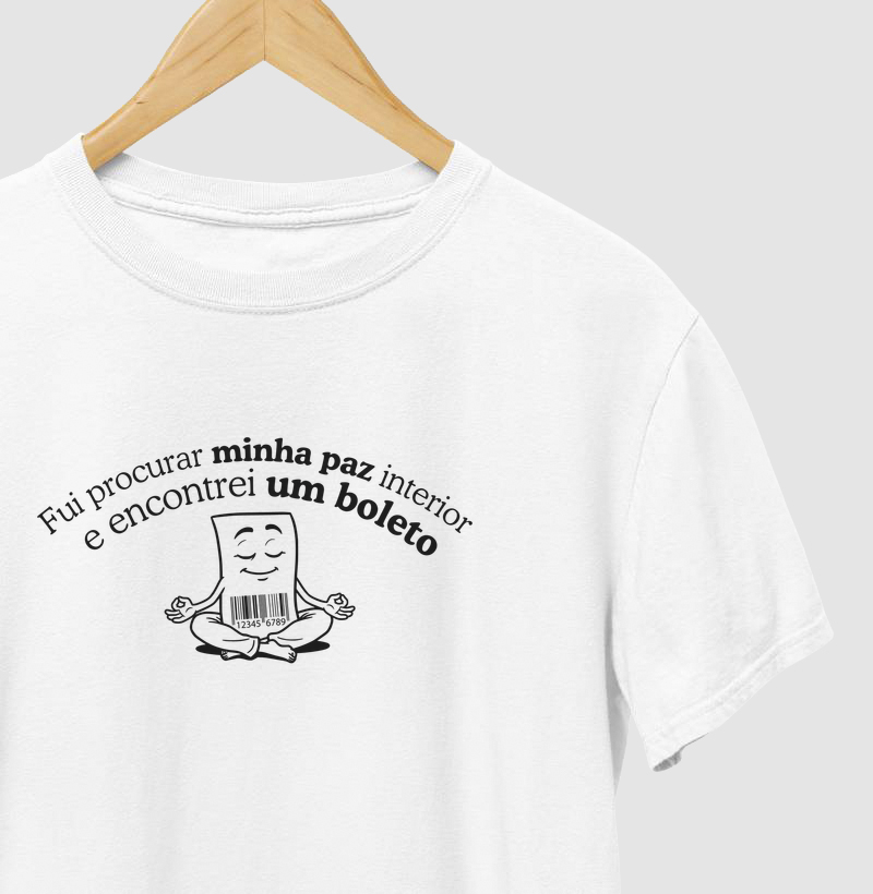 Fui procurar minha paz e encontrei um boleto 