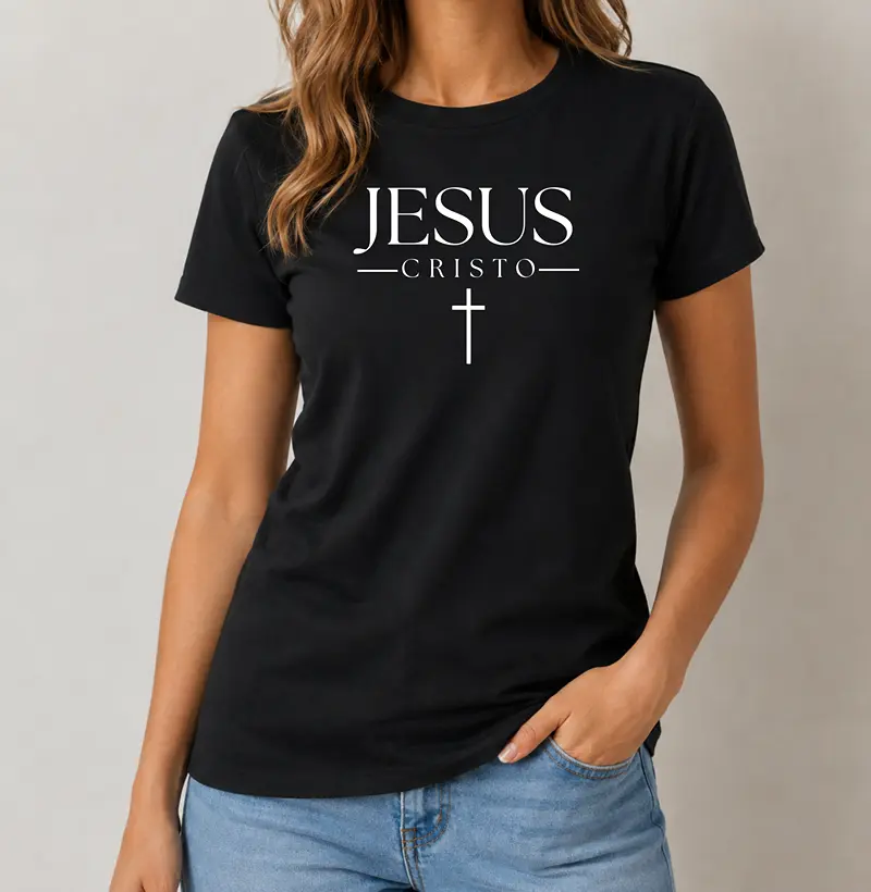 Camiseta Feminina Jesus Cristo Clássico - Camiseta