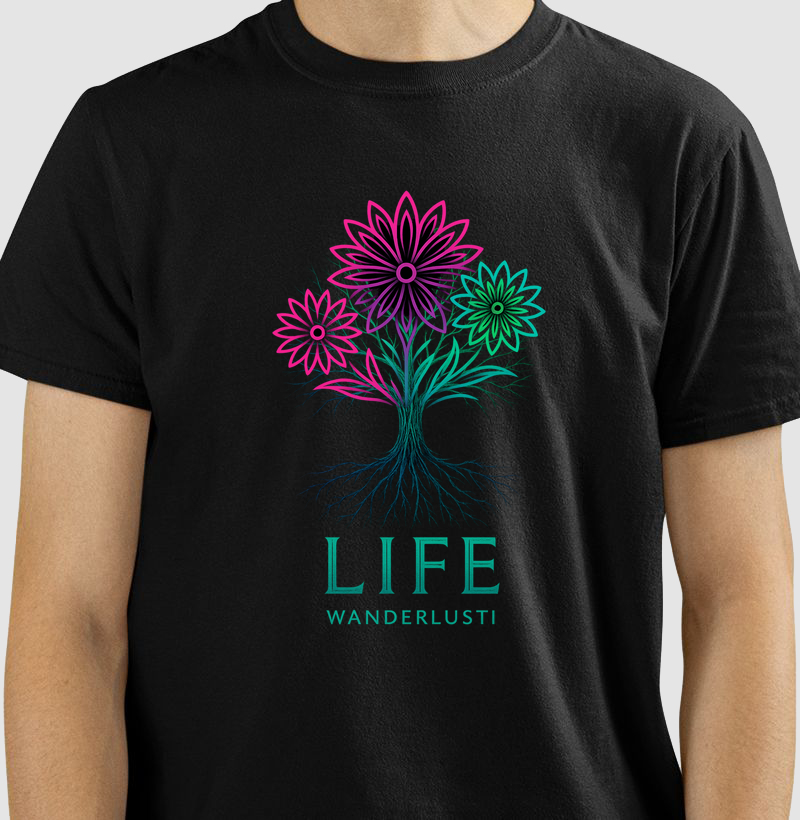 Camiseta Fractal Garden