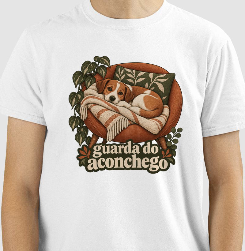 Camiseta Cachorro Aconchego "guarda do aconchego" | Pelo & Pano
