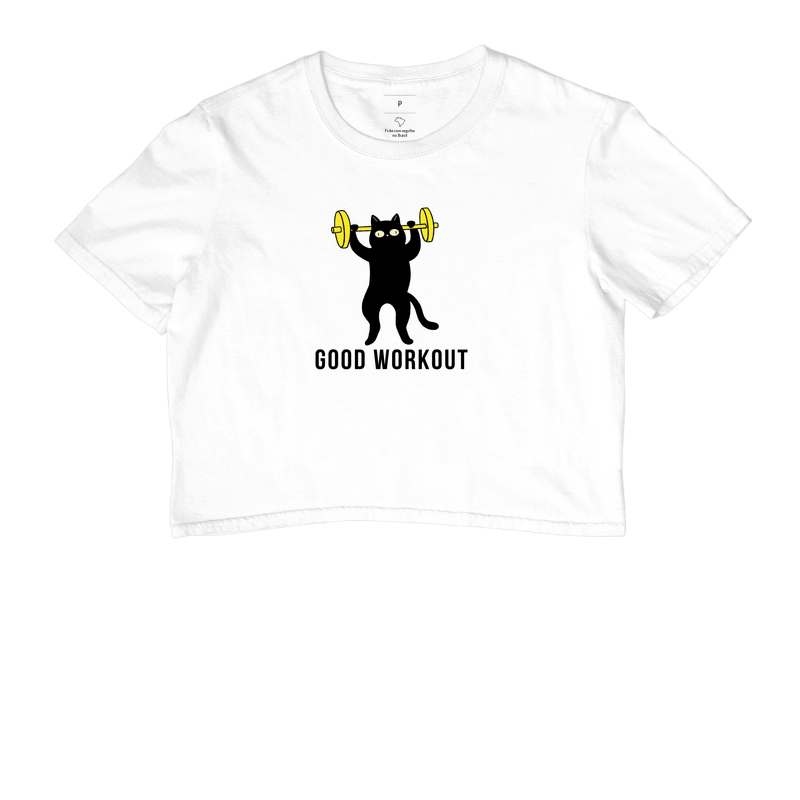 Cropped Good Workout Gato No Foco 3