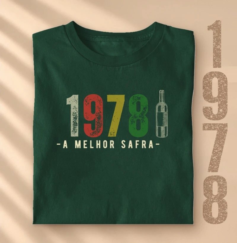 Camiseta Vinho - A Melhor Safra 1978