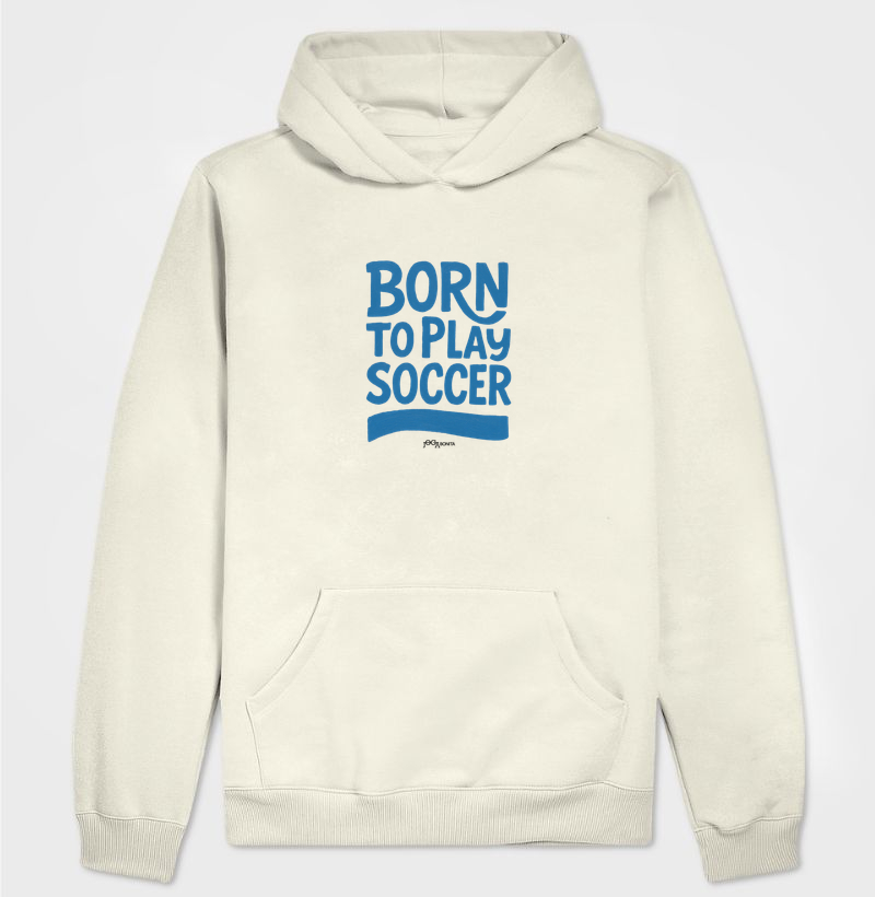 feminina de futebol estampa "born to play" joga bonita