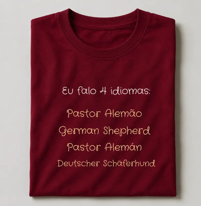 4 Idiomas - Camiseta