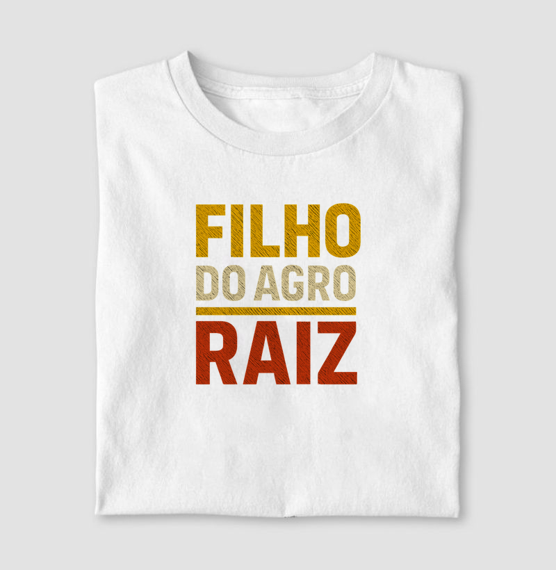 Camiseta Dia dos Pais - Filho do Agro Raiz - Algodão 30.1