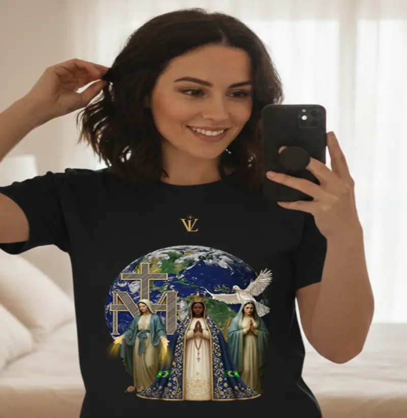 Nossa Senhora das Graças, Nossa Senhora Aparecida, Nossa Senhora Rainha da Paz.