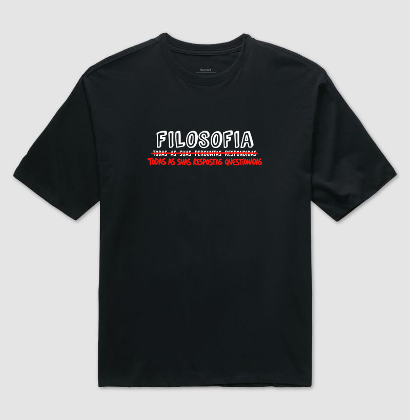 Filosofia — Respostas Questionadas - Camiseta Oversized