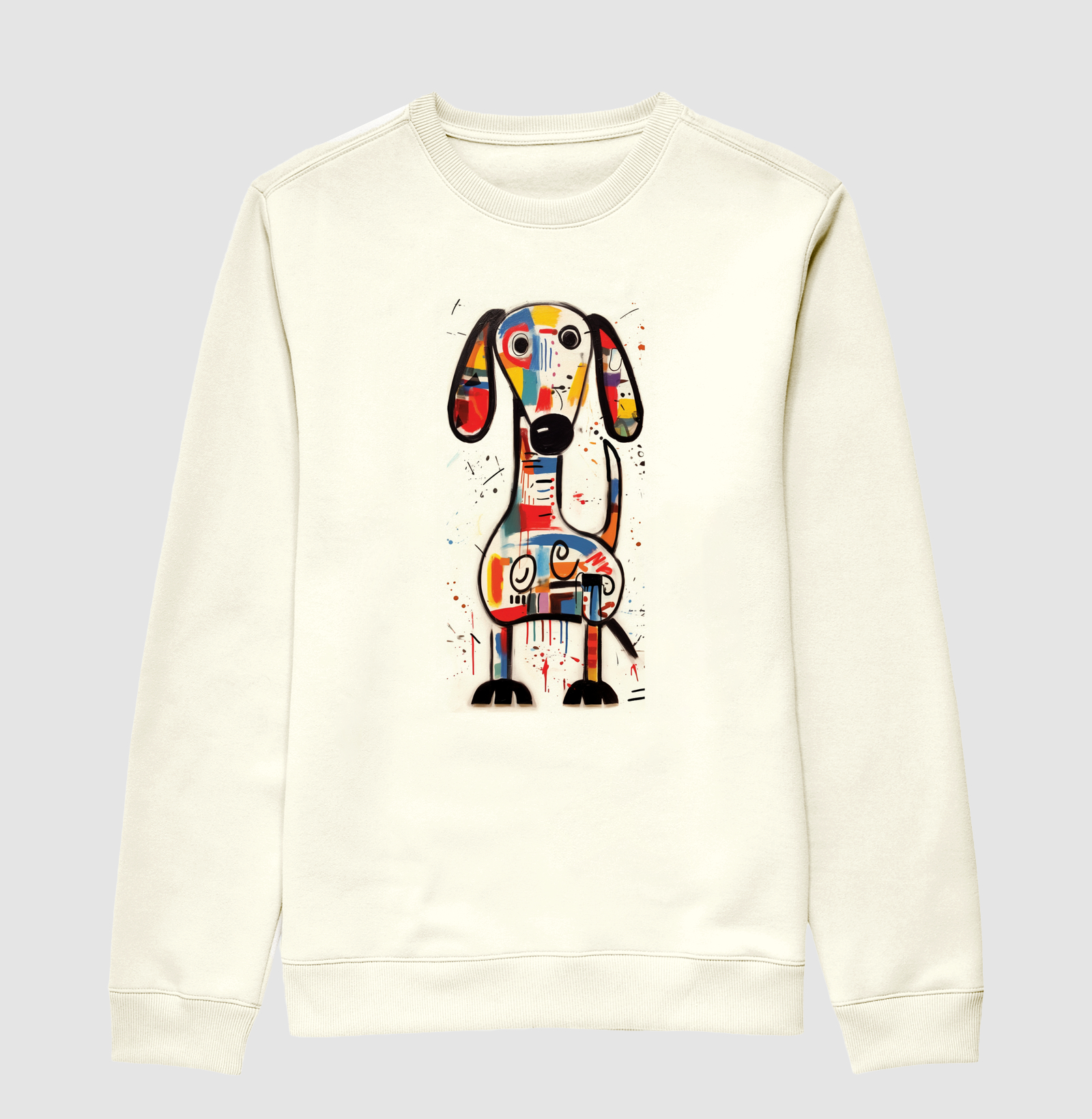 Dachshund Basquiat Moletom Careca