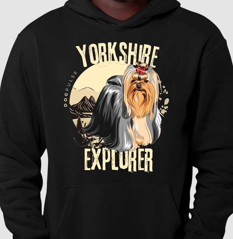Hoodie Moletom Dog Pulse Yorkshire Explorer – Brave Spirit