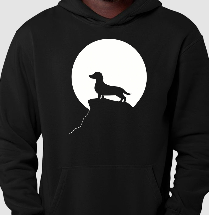 Dachshund e a lua
