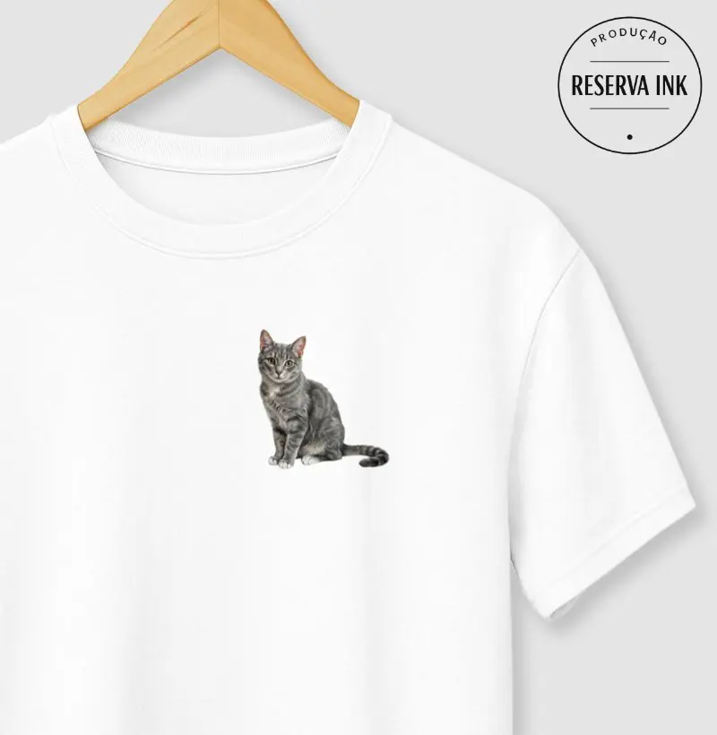 SRD - Gato Cinza Minimalista