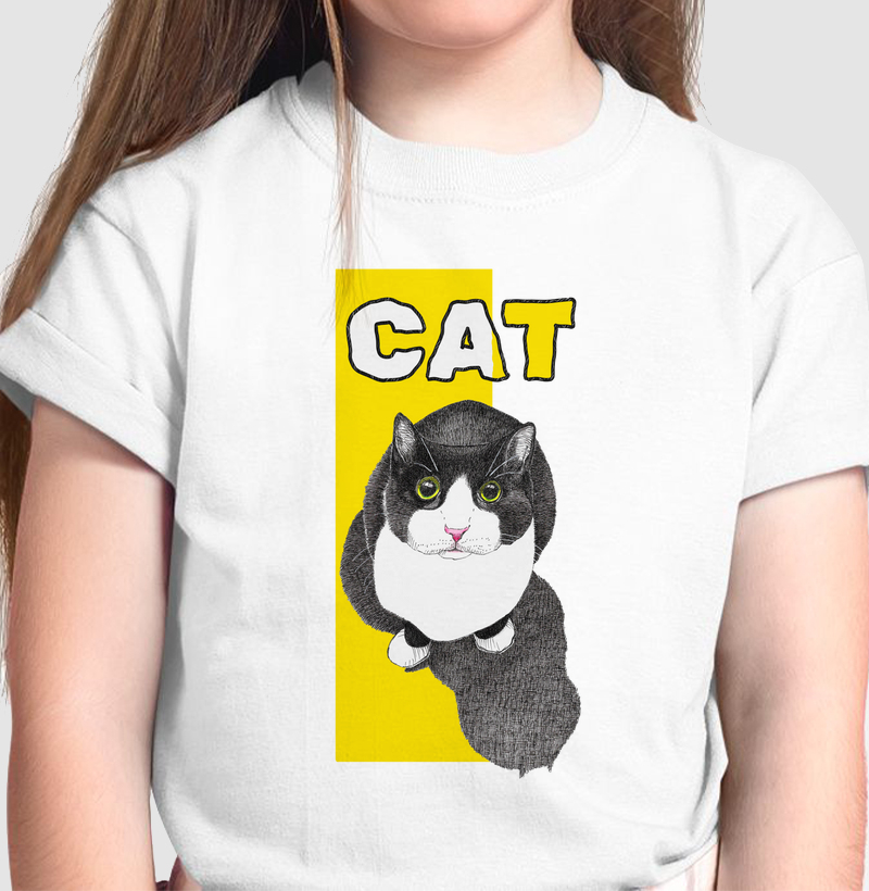Camiseta Infantil O Gato