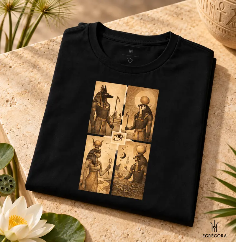 Mistérios do Egito - Algodão Peruano - Camiseta Algodão Peruano