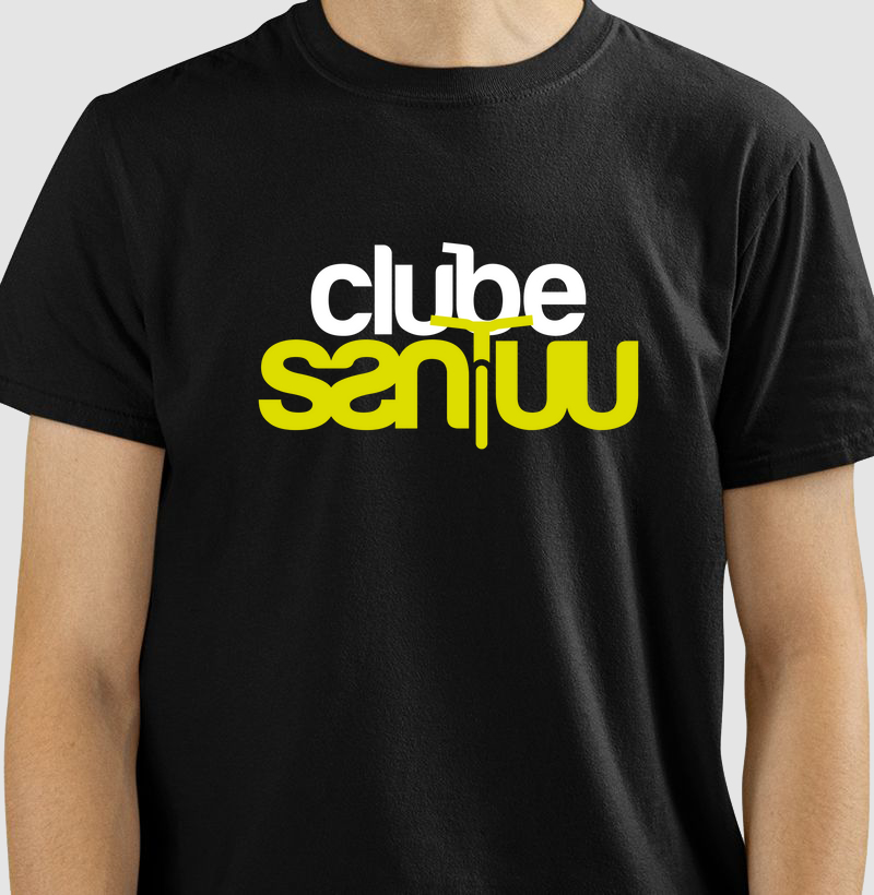 Camiseta Masc/Fem "Clube Santuu" - big logo