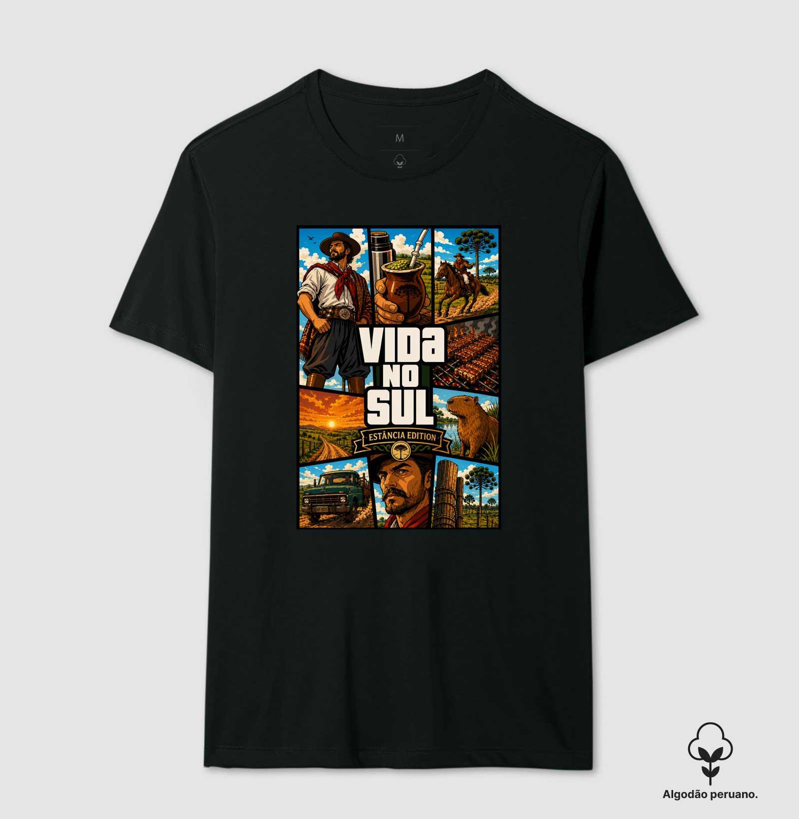 Vida no Sul — Estância Edition - Camiseta Algodão Peruano