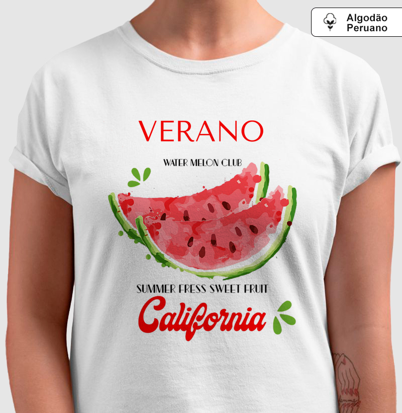 Camiseta Algodão Peruano - Verano California