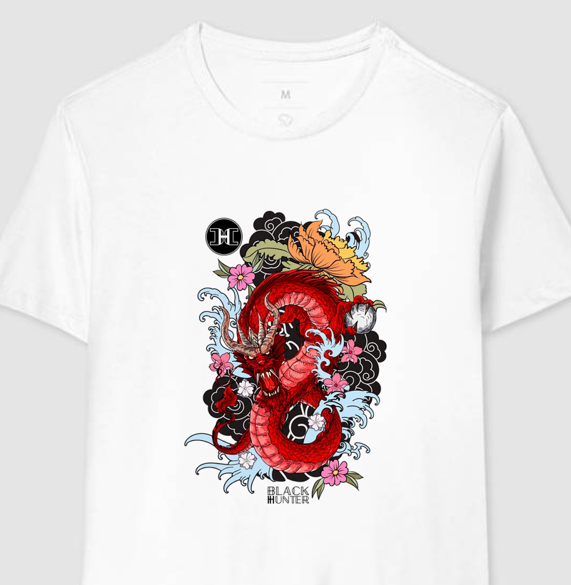 camiseta dragão black hunter
