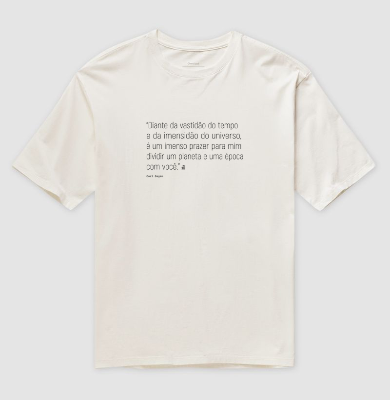 Diante da vastidão do tempo