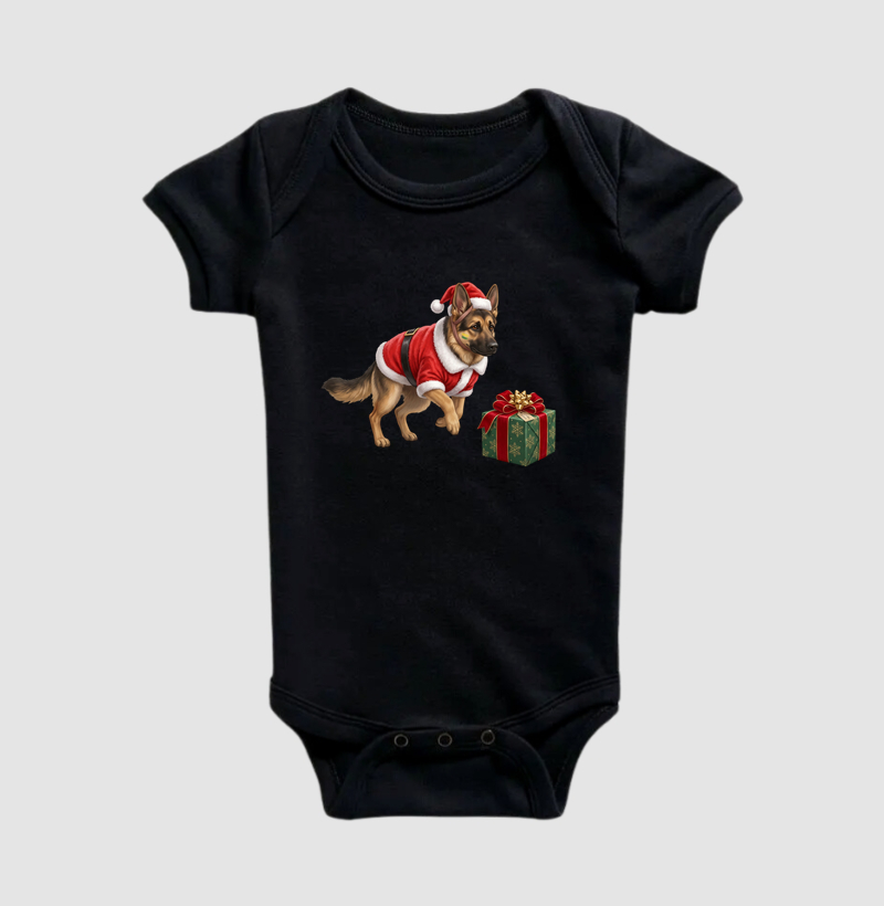 Pastor Alemão - Natal - Body Infantil
