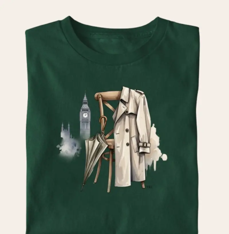 Camiseta Algodão Premium - Charme Londrino