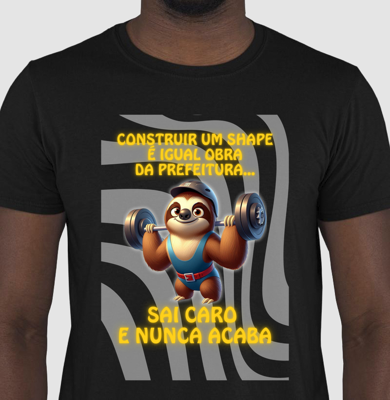 Bicho-preguiça - Construir shape é igual obra da prefeitura