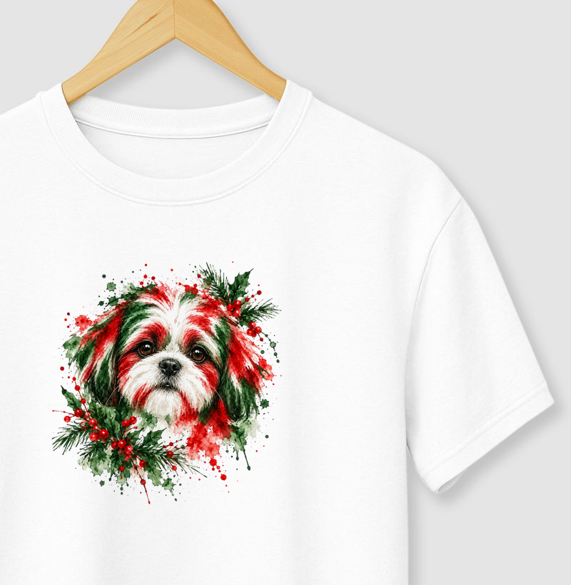 Cachorro Natalino - Camiseta