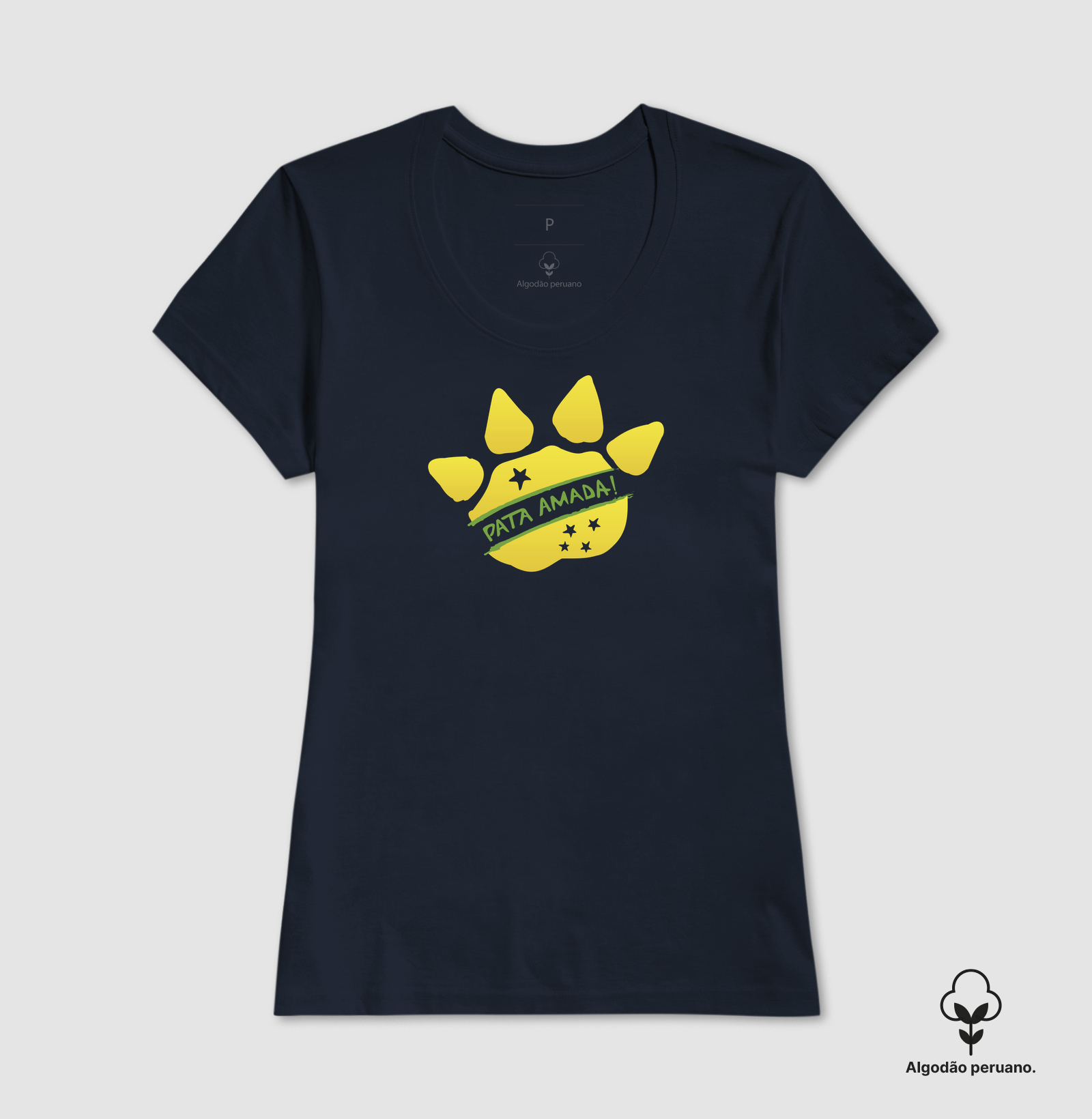 Camiseta Feminina Premium Camaleão -Pata Amada Brasil