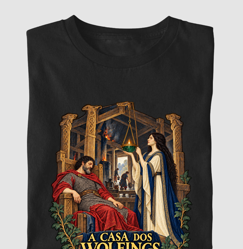 A Casa dos Wolfings — A lâmpada do salão — Infantil - Camiseta Infantil