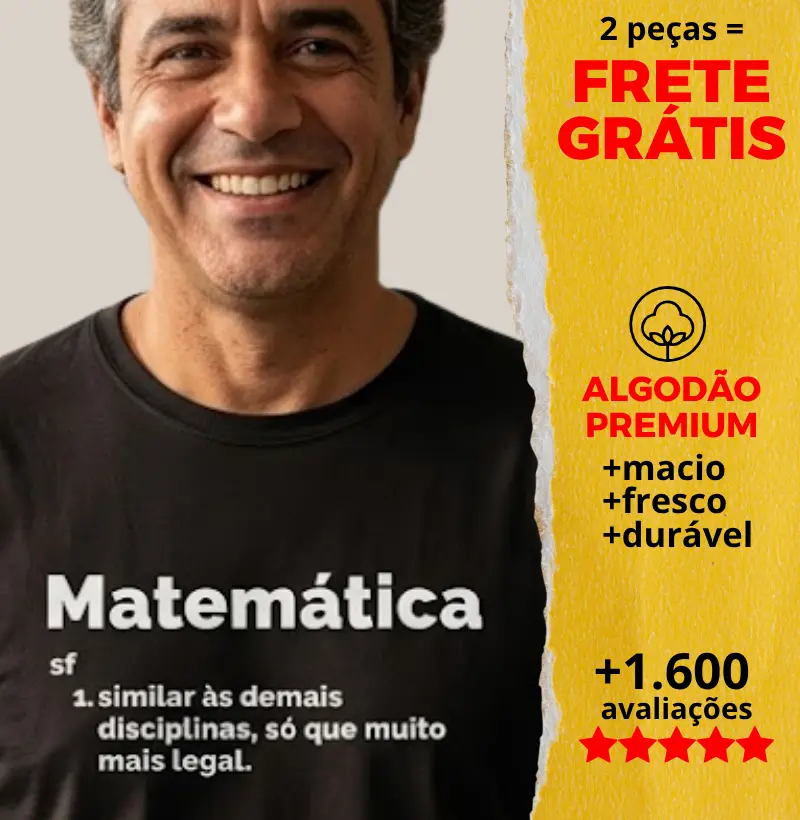 Camiseta Verbete Matemática