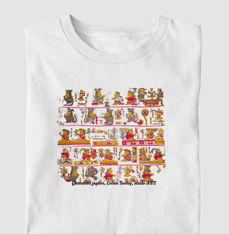 Camiseta Guerreiros Jaguar do Códice Bodley, XVI