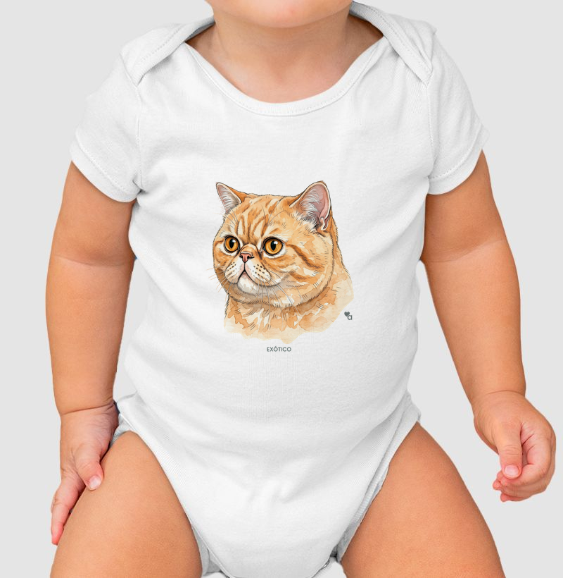 Gatos - Exótico - Body Infantil