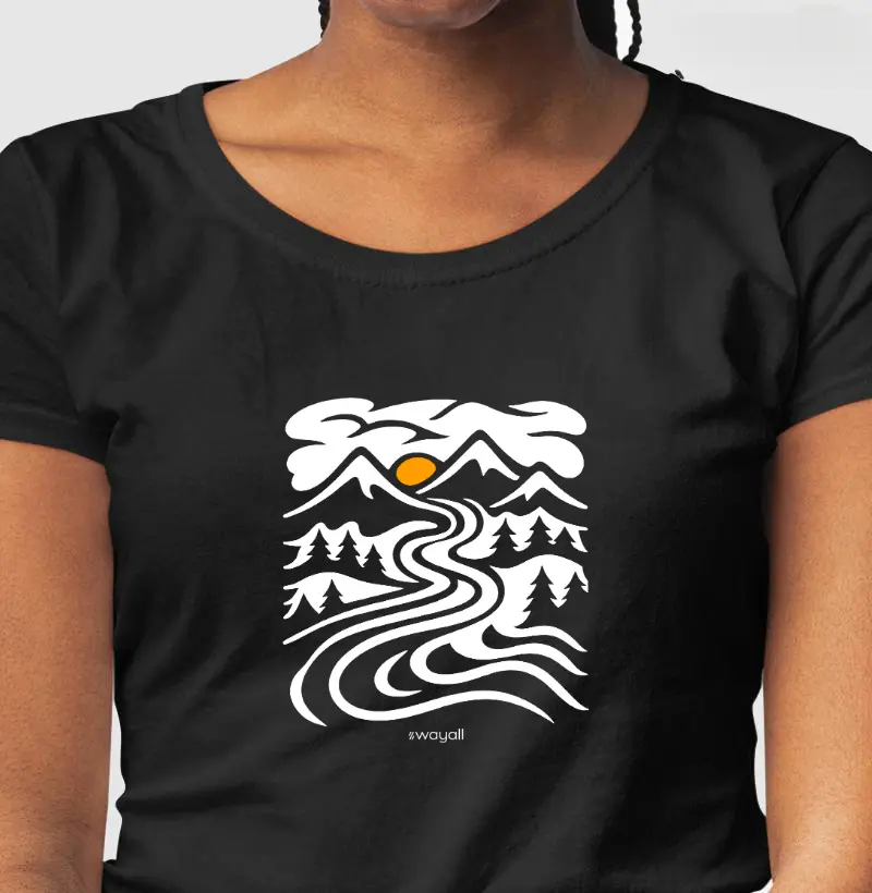 Camiseta Baby Look - Caminhos da serenidade