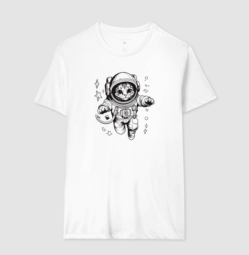 Camiseta Gato Astronauta