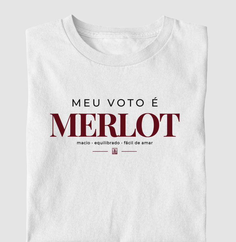 Camiseta Meu Voto é Merlot