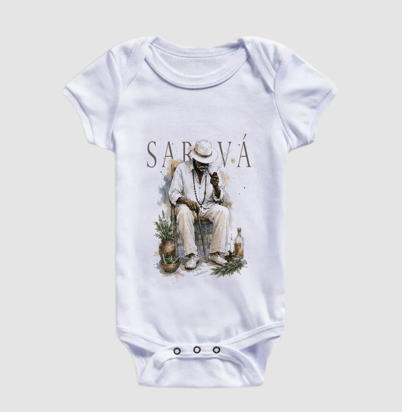 Preto Velho Saravá Maria Patuá - Body Infantil