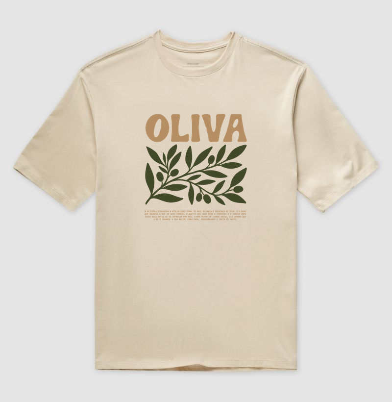 CAMISETA OVERSIZED RAMO DE OLIVEIRA