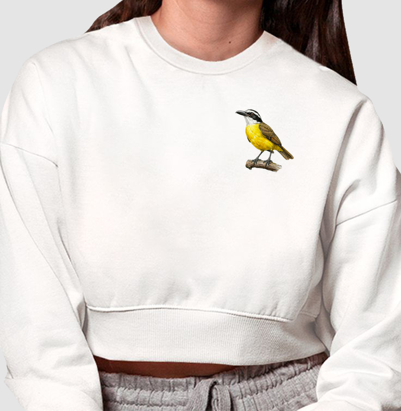 Mini Aves - Neinei - Moletom Cropped