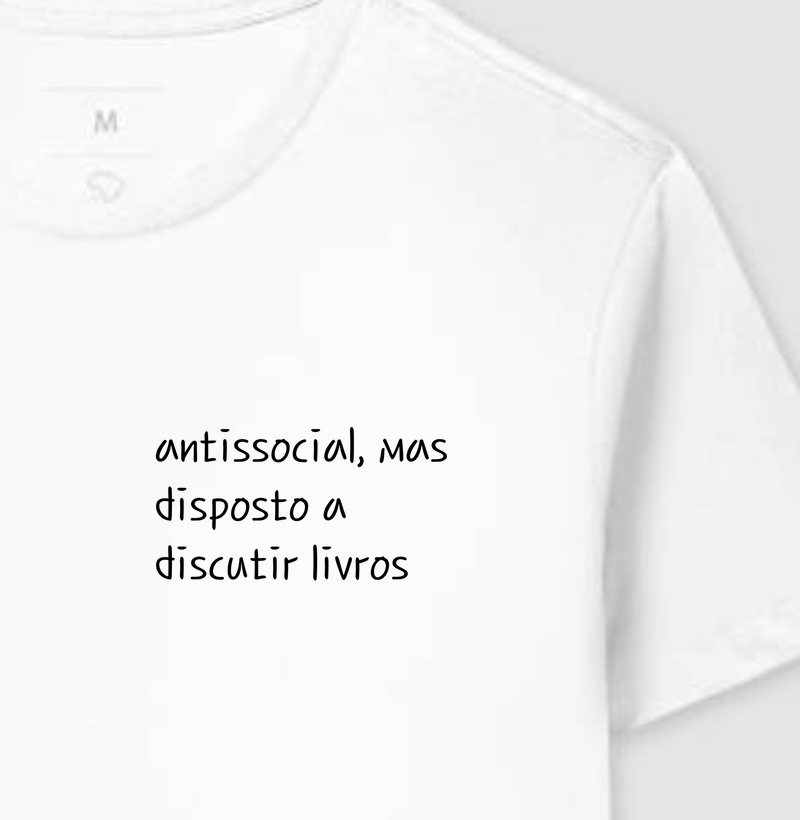 Antissocial, mas disposto a discutir livros