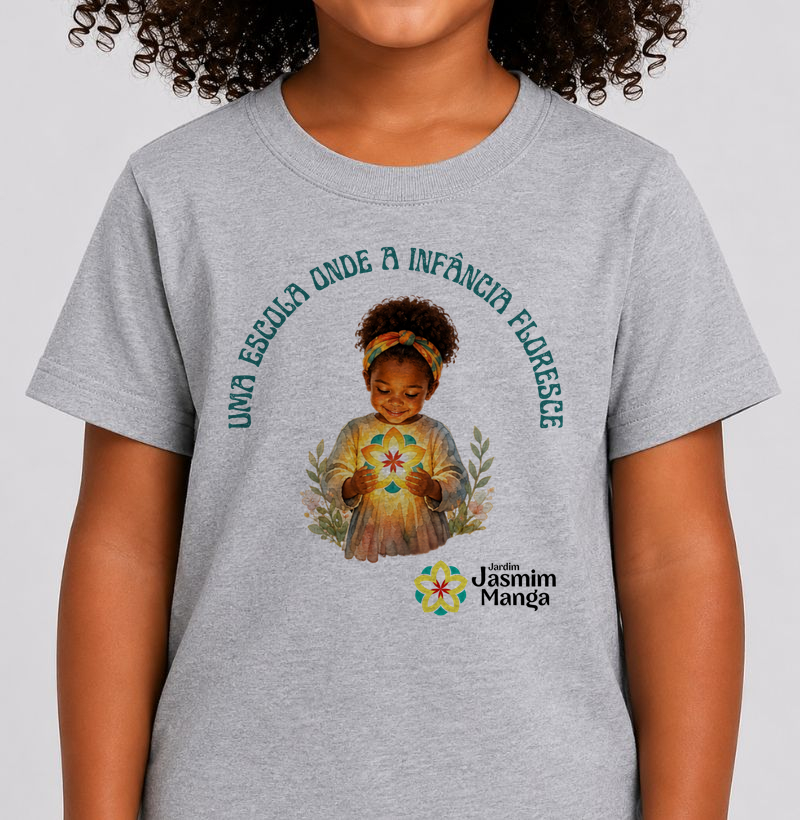 Camiseta Jasmim Manga Infantil - Camiseta Infantil